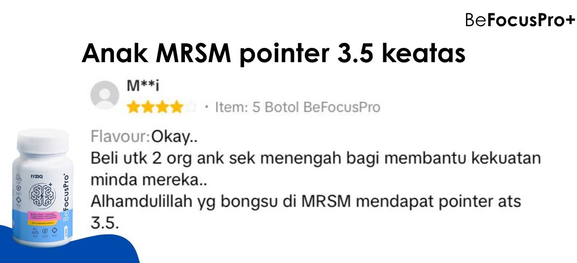Tangkap layar feedback pelanggan — MRSM · Cerita dua beradik