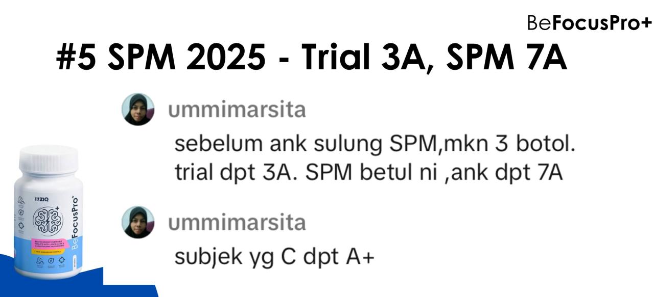 Tangkap layar feedback pelanggan — SPM 2025 · Perkongsian ibu